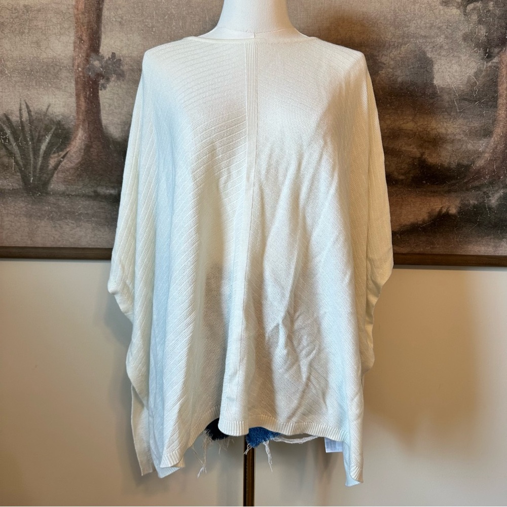 LOFT White Cream Women's Loose Flowy Tunic Top